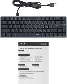 Клавиатура Acer OKW302 механическая серебристый USB for gamer LED (ZL.KBDCC.01C) от магазина РЭССИ