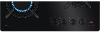 Газовая варочная поверхность AEG HKB64453NB черный от магазина РЭССИ