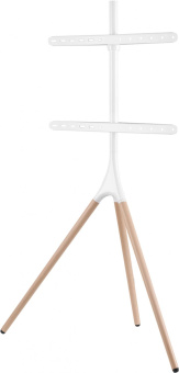 Подставка для телевизора Cactus CS-ST1246WTBCH белый/береза 45"-65" макс.32кг напольный от магазина РЭССИ