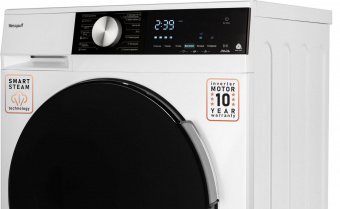 Стиральная машина Weissgauff Premium WMD 47148 DC Inverter Steam класс: A загр.фронтальная макс.:8кг (с сушкой) белый от магазина РЭССИ