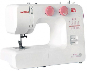Швейная машина Janome 311PG белый/розовый от магазина РЭССИ