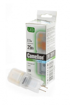 Лампа светодиодная Camelion LED2.5-JC-SL/845/G4 2.5Вт 12В 4500K BL1 от магазина РЭССИ