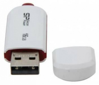 Флеш Диск Silicon Power 16Gb LuxMini 320 SP016GBUF2320V1W USB2.0 белый от магазина РЭССИ