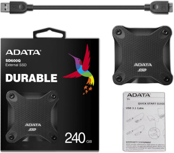 Накопитель SSD A-Data USB 3.0 240Gb ASD600Q-240GU31-CBK SD600Q 1.8" черный от магазина РЭССИ