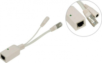 Mikrotik POE Gigabit injector кабель соединительный. от магазина РЭССИ