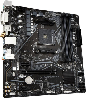 Материнская плата Gigabyte A520M DS3H AC Soc-AM4 AMD A520 4xDDR4 mATX AC`97 8ch(7.1) GbLAN RAID+HDMI+DP от магазина РЭССИ