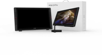 Графический планшет-монитор XPPen Artist 24 PRO USB Type-C/USB/HDMI черный от магазина РЭССИ