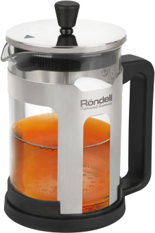Френч-пресс Rondell Coupage RDS-1000 0.8л стальной/черный от магазина РЭССИ