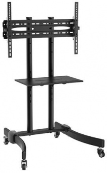 Стойка для телевизора Cactus CS-ST1030BK черный 37"-70" макс.50кг напольный мобильный от магазина РЭССИ
