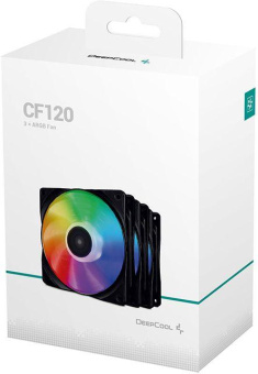 Вентилятор Deepcool CF 120-3 IN 1 ARGB 120x120x25mm черный 4-pin 17.8-27dB 510gr Ret (DP-FRGB-RF120-3C) от магазина РЭССИ