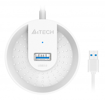 Разветвитель USB 3.0 A4Tech HUB-30 4порт. белый от магазина РЭССИ