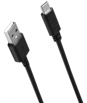 Кабель SunWind USB (m)-USB Type-C (m) 1.5м черный блистер от магазина РЭССИ