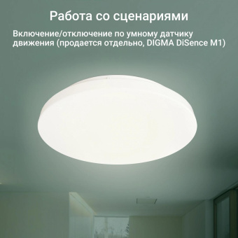 Умный светильник Digma TopLight TL25 потолоч. белый (TL25) от магазина РЭССИ