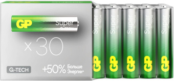 Батарея GP Super Alkaline 24AA21-2CRSWC30 AAA (30шт) спайка от магазина РЭССИ