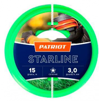 Леска для садовых триммеров Patriot Starline d=3.0мм L=15м (805201066) от магазина РЭССИ