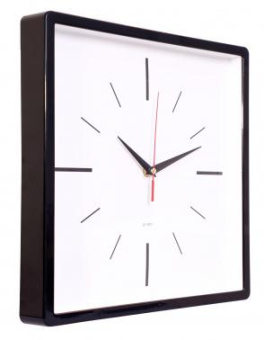 Часы настенные аналоговые Бюрократ WallC-S61P D30см черный (WALLC-S61P30/BLACK) от магазина РЭССИ
