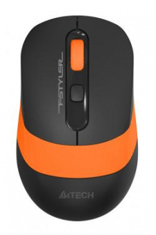 Мышь A4Tech Fstyler FG10 черный/оранжевый оптическая (2000dpi) беспроводная USB (4but) от магазина РЭССИ
