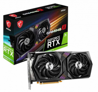 Видеокарта MSI PCI-E 4.0 RTX 3060 Ti GAMING X 8G LHR NVIDIA GeForce RTX 3060Ti 8192Mb 256 GDDR6 1770/14000 HDMIx1 DPx3 HDCP Ret от магазина РЭССИ