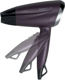 Фен Scarlett SC-HD70IT13 1400Вт фиолетовый/черный от магазина РЭССИ