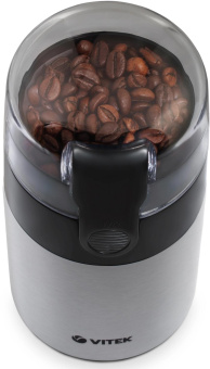 Кофемолка Vitek VT-1540 SR 120Вт сист.помол.:ротац.нож вместим.:40гр серебристый от магазина РЭССИ