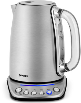 Чайник электрический Vitek VT-7089 1.7л. 2200Вт серебристый корпус: нерж.сталь от магазина РЭССИ