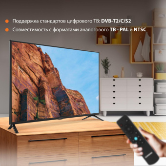 Телевизор LED SunWind 40" SUN-LED40XB201 черный FULL HD 60Hz DVB-T DVB-T2 DVB-C DVB-S DVB-S2 USB от магазина РЭССИ