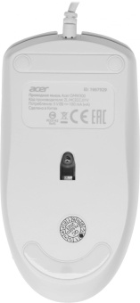 Мышь Acer OMW300 белый оптическая (1200dpi) USB (3but) от магазина РЭССИ