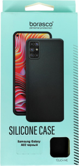 Чехол (клип-кейс) BoraSCO для Samsung Galaxy A02 черный (39906) от магазина РЭССИ