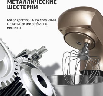 Миксер планетарный Starwind SPM5181 1000Вт золотистый от магазина РЭССИ