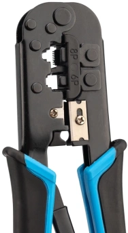 Инструмент обжимной PROconnect HT-568R 12-3432-6 для RJ-45/RJ-12/RJ-11 (упак:1шт) черный/синий от магазина РЭССИ