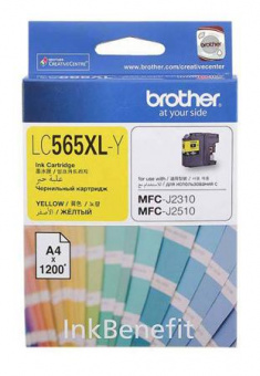 Картридж струйный Brother LC565XLY желтый (1200стр.) для Brother MFC-J2510 от магазина РЭССИ
