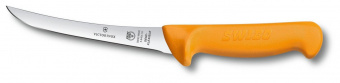 Нож кухонный Victorinox Swibo (5.8404.16) стальной обвалочный для мяса лезв.160мм прямая заточка оранжевый от магазина РЭССИ