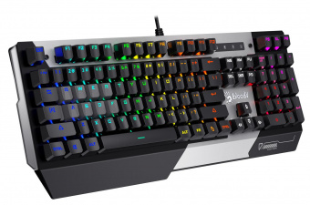 Клавиатура A4Tech Bloody B865N механическая серый/черный USB for gamer LED от магазина РЭССИ