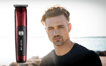 Машинка для стрижки Galaxy Line GL 4163 бордовый 3Вт (насадок в компл:3шт) от магазина РЭССИ