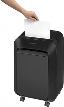 Шредер Fellowes PowerShred LX211 черный (секр.P-5) перекрестный 15лист. 23лтр. скрепки скобы пл.карты от магазина РЭССИ