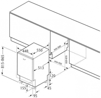 Посудомоечная машина встраив. Krona GARDA 45 BI 1760Вт узкая от магазина РЭССИ
