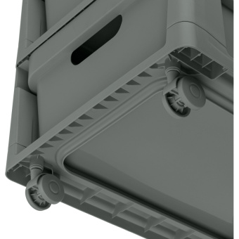 Комод Econova Luxe на колесах 4 ящика 300х385х690 мм серый 43324671170 от магазина РЭССИ