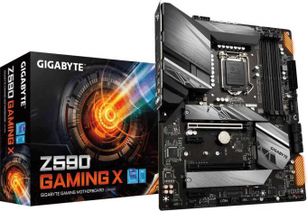Материнская плата Gigabyte Z590 GAMING X Soc-1200 Intel Z590 4xDDR4 ATX AC`97 8ch(7.1) 2.5Gg RAID+DP от магазина РЭССИ