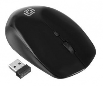 Мышь Оклик 565MW glossy черный оптическая (1600dpi) беспроводная USB для ноутбука (4but) от магазина РЭССИ