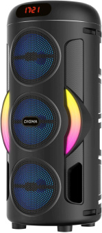 Минисистема Digma D-MC1721 черный 10Вт FM USB BT micro SD от магазина РЭССИ