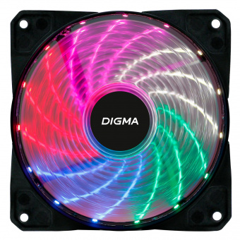 Вентилятор Digma DFAN-FRGB2 120x120x25mm 3-pin 4-pin (Molex)23dB 115gr LED Ret от магазина РЭССИ