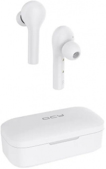 Гарнитура вкладыши QCY T5 белый беспроводные bluetooth в ушной раковине от магазина РЭССИ