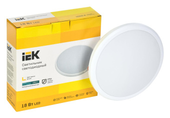 Светильник IEK 18Вт 4000K белый (LDPB0-3003-18-4000-K01) от магазина РЭССИ