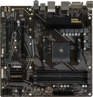Материнская плата Gigabyte B550M DS3H Soc-AM4 AMD B550 4xDDR4 mATX AC`97 8ch(7.1) GbLAN RAID+DVI+HDMI от магазина РЭССИ