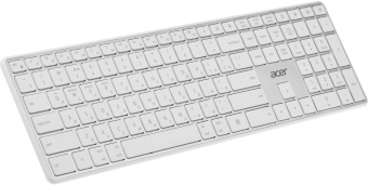 Клавиатура Acer OKR301 белый/серебристый USB беспроводная BT/Radio slim Multimedia (ZL.KBDEE.015) от магазина РЭССИ