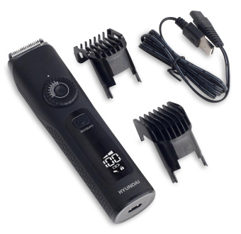 Триммер Hyundai H-HT6065 черный (насадок в компл:2шт) от магазина РЭССИ