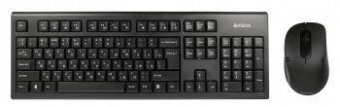 Клавиатура + мышь A4Tech 7100N клав:черный мышь:черный USB беспроводная от магазина РЭССИ