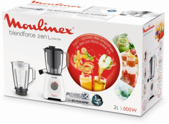 Блендер стационарный Moulinex Blendforce LM42Q110 600Вт белый от магазина РЭССИ