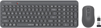 Клавиатура + мышь A4Tech Fstyler FG3300 Air2 клав:серый мышь:серый USB беспроводная slim Multimedia от магазина РЭССИ