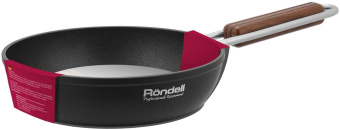 Сковорода Rondell Fjord RDA-1794 круглая 24см покрытие: Xylan Plus ручка несъемная (без крышки) черный от магазина РЭССИ